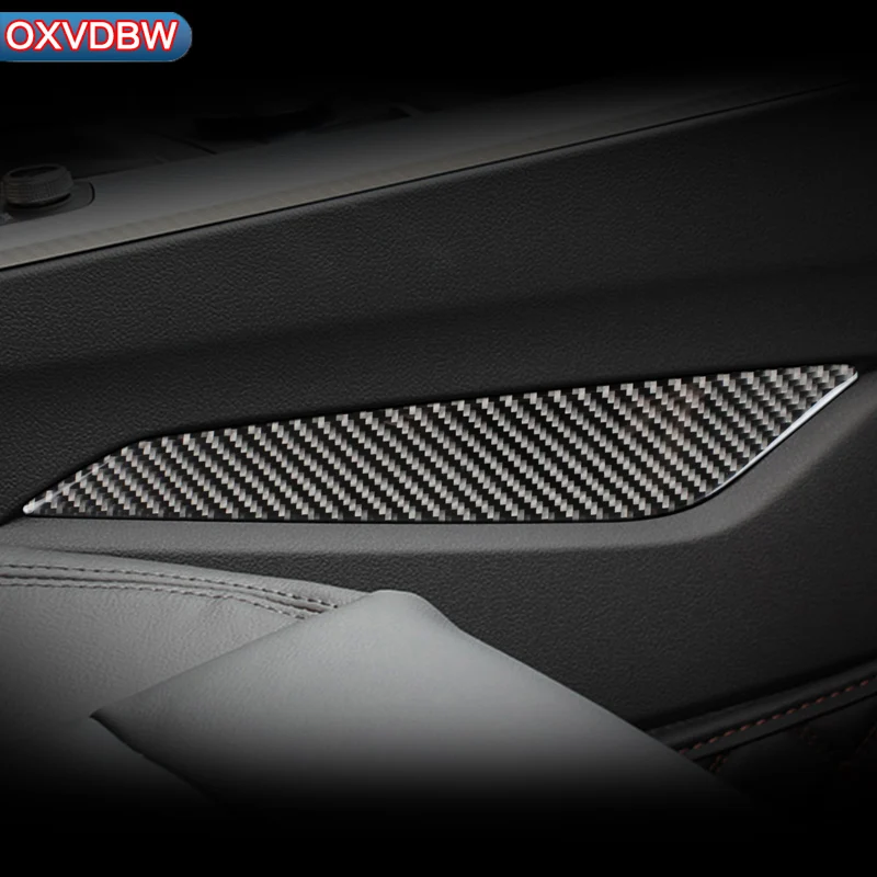 Us 46 0 Interior Trim Carbon Fiber Gear Side Panel 3d Sticker Car Styling For Audi A4 B9 Rs4 S4 Accessories 2016 2017 2018 2019 In Car Stickers From