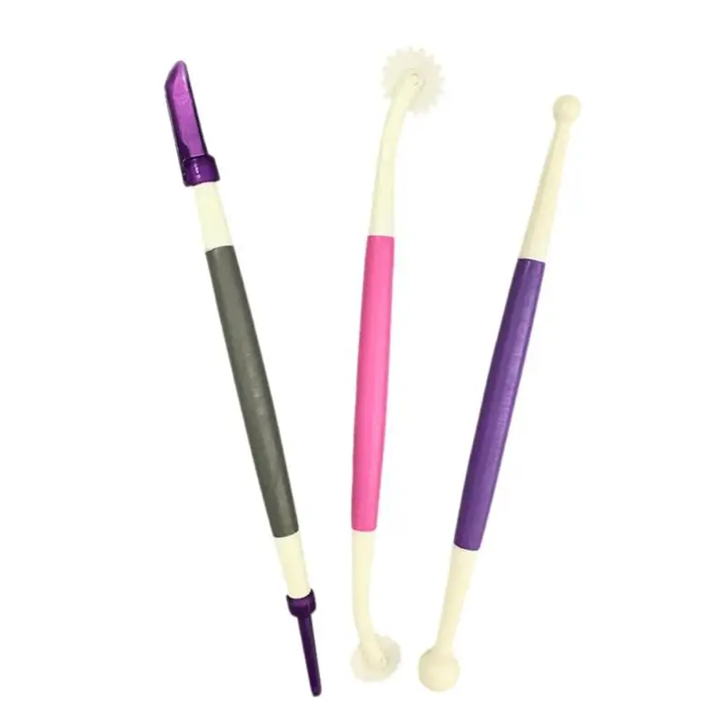 3pcs Plastic Clay Sculpting Set Polyform Sculpey Tools Set For Shaping