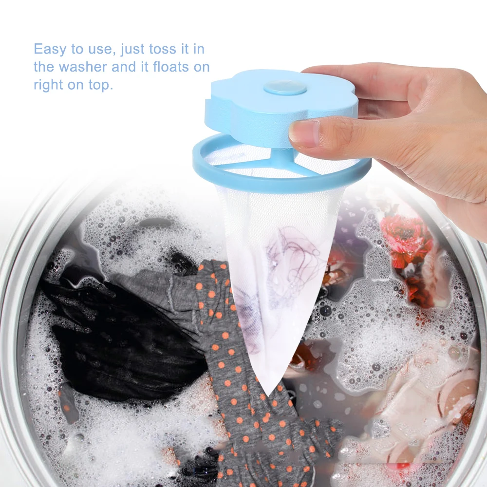 

Flower Shape Washing Machine Floating Filter Magic Cleaning Ball Clean Net Bag Mesh Filter Bag Floating Filter Cleaning Tools