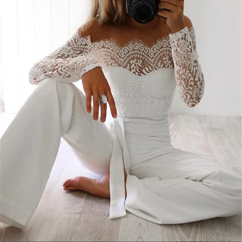 lace jumpsuit for wedding guest