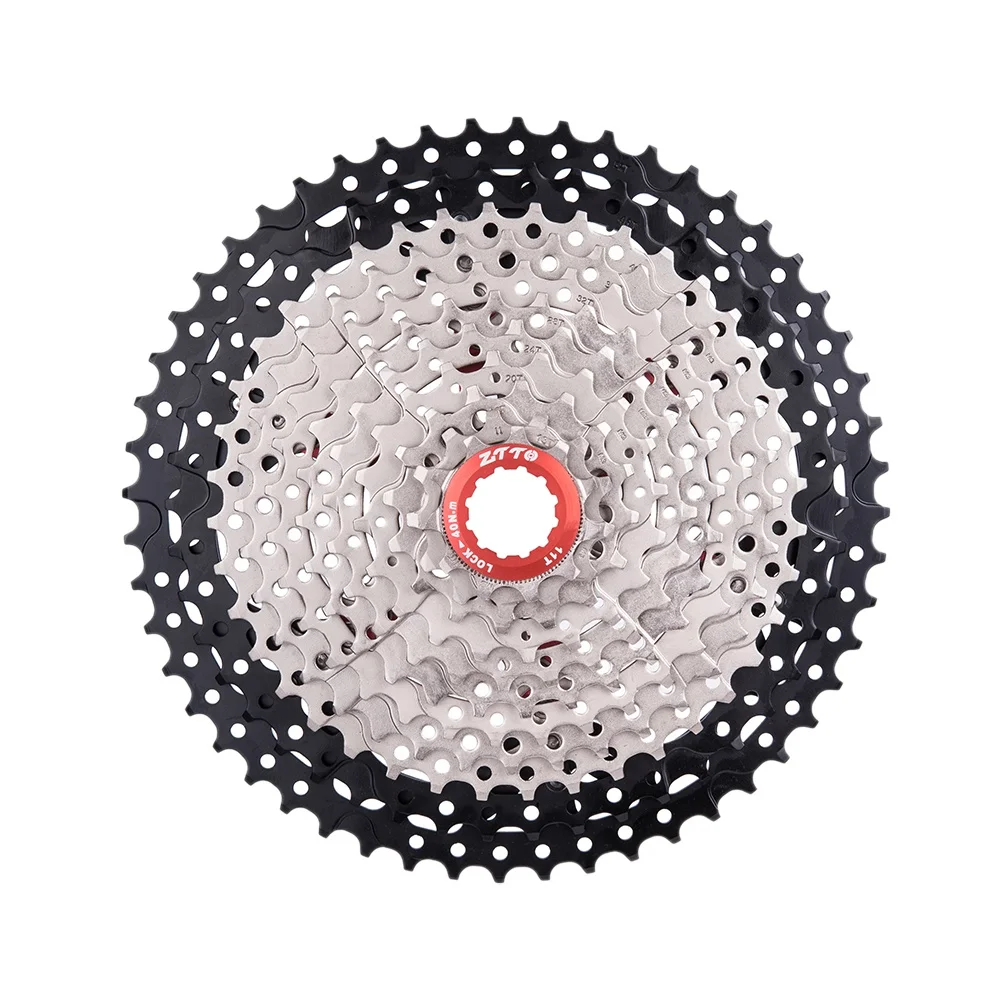 

FSTE Ztto 11 Speed 11-52T Freewheel Cassette Black Silver 11S Flywheel Wide Ratio For Parts Mtb Mountain Bike Bicycle Parts