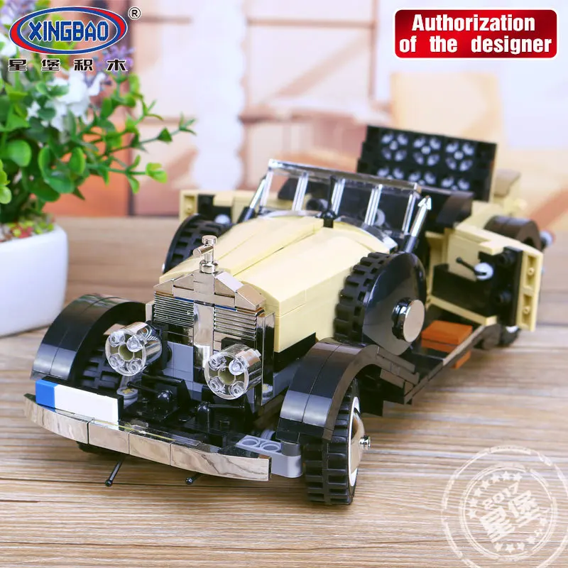 

XINGBAO 03007 810Pcs Creative MOC Technic Series The Rolls-Royce Noble Set Children Educational Building Blocks Bricks Toy Mode