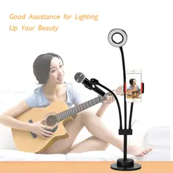 6 W 36LED Light Round Selfie camera Lamp Touch control USB Powered Operated угол поворота на 360 ° для съемки в прямом эфире