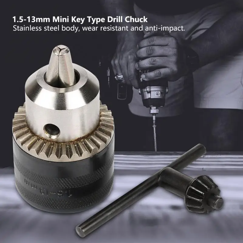 Stainless Steel Electric Drill Chuck Mini Key Type Drill Chuck with