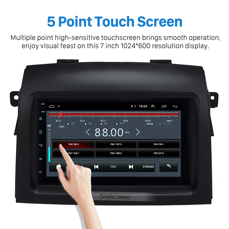 Perfect Higher Version RAM 2GB+ROM 32GB  Android 8.1 2Din Car Radio Head Unit For 2004-2010 Toyota Sienna GPS Navigation Player WIFI 3G 3