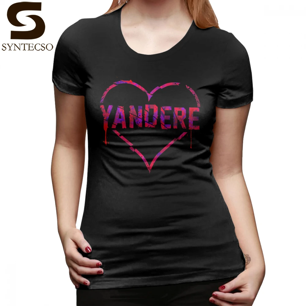 

Notice Me Senpai T-Shirt Yandere T Shirt O Neck Cotton Women tshirt Printed Oversized Street Wear Short-Sleeve Ladies Tee Shirt
