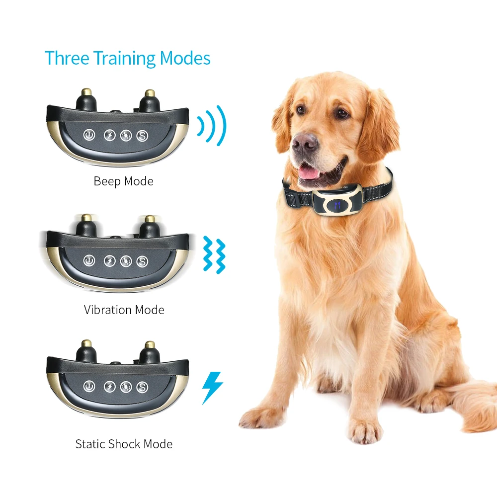 Bark Collar Rechargeable Anti Barking Collar with Beep/Vibration
