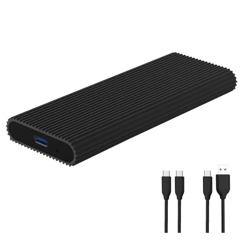 

Black High Quality Solid State Drive Box M.2 Mobile NVME PCIE NGFF Type-C To USB3.1 2280 GEN2 SSD Fast Heat Dissipation