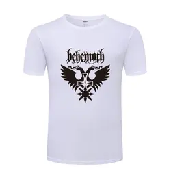 Behemoth панк рок группа для мужчин футболка 2018 новый короткий рукав O образным вырезом хлопок повседневное Топ Футболка