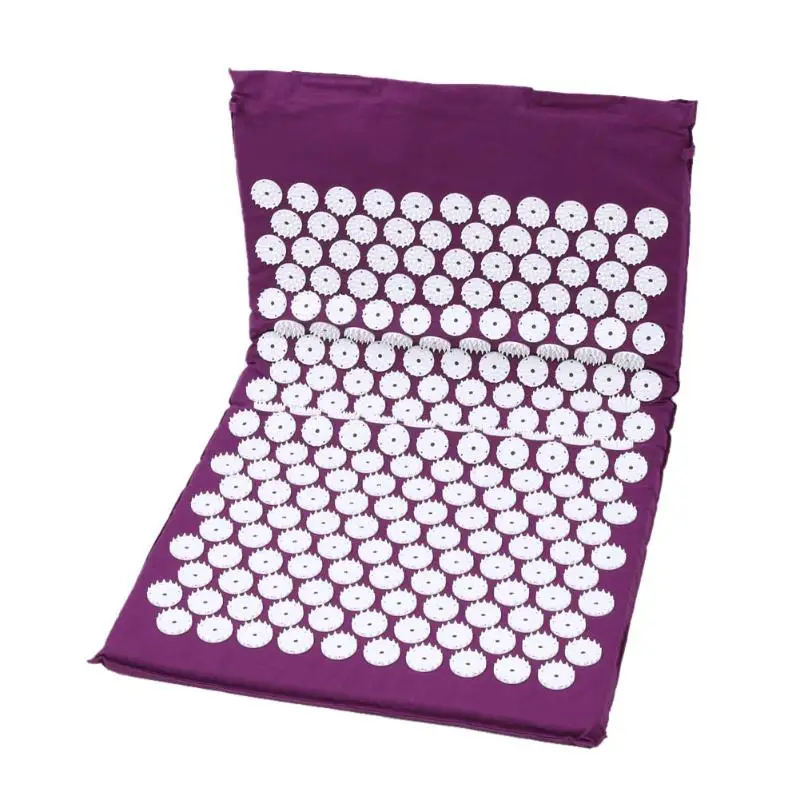 Yoga Mat Massager Cushion Acupressure Mat Relieve Stress Pain Acupuncture Spike Yoga Mat for Back Foot Legs Massage Purple Yoga Mat Massager Cushion Acupressure Mat Relieve Stress Pain Acupuncture Spike Yoga Mat for Back Foot Legs Massage Purple