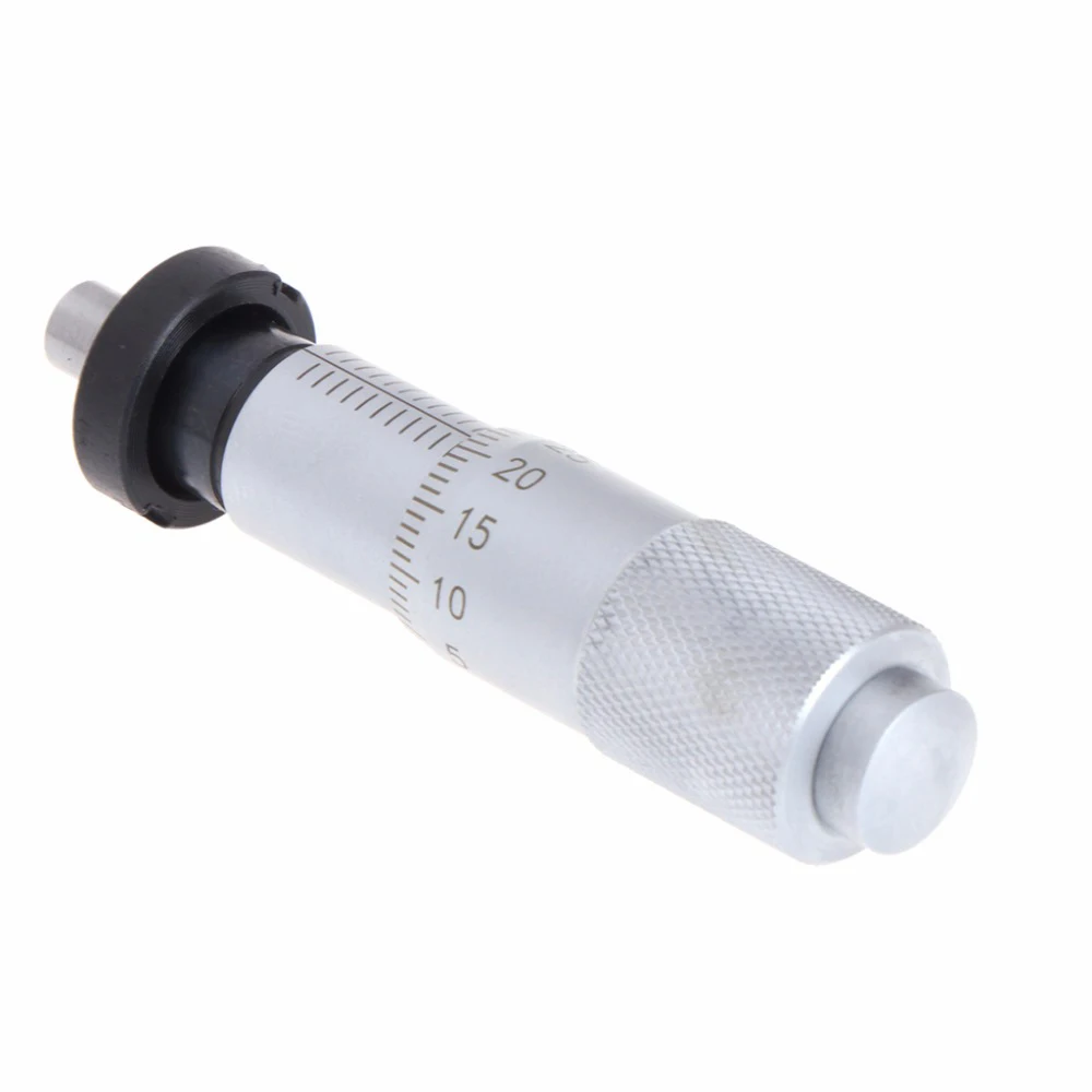 Серебряный Круглый Тип 0-13 мм Головка микрометра измерительная Мера Инструмент вращение Гладкий