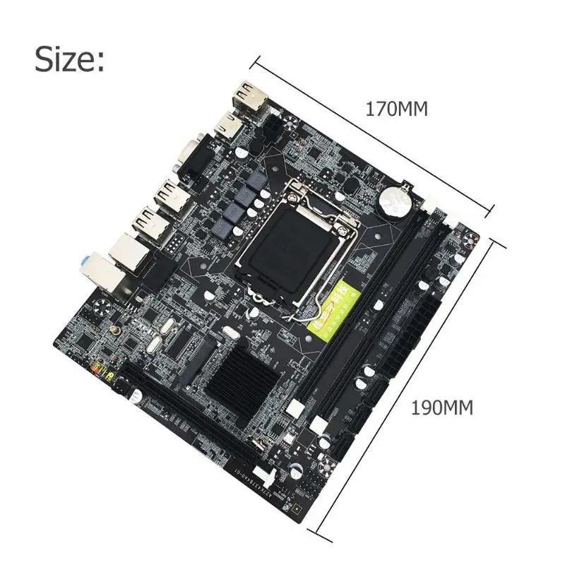 H55 PC LGA1156 компьютерная настольная материнская плата PCI-E X16 с 1037 двухъядерным процессором 2xDDR3 двойная материнская плата с HDMI Новинка