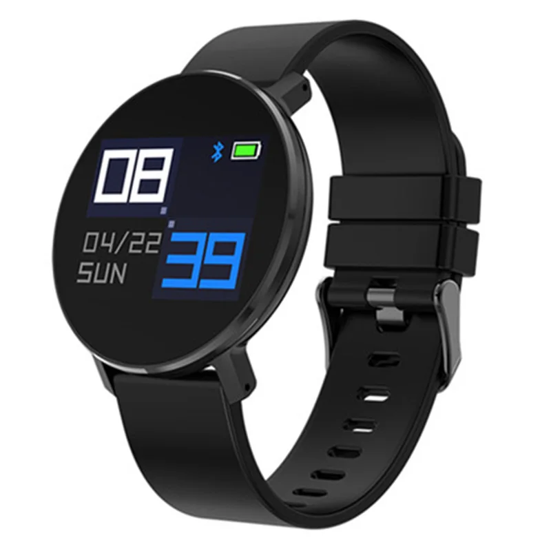 

T5 Smart Bracelet Full Color Screen Fitness Activity Tracker Heart Rate Monitor BP SpO2 Pedometer IP68 Waterproof Watch(Silica