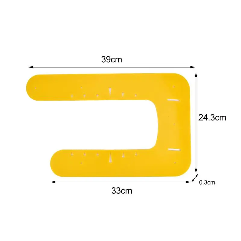 Golf Swing Trainer Batting Positioning U-shaped Ruler Pad Golf Practice Auxiliary Correction Pad Good Quality Useful Equipment