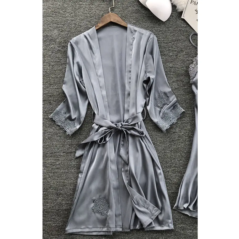 Короткий Свадебный халат невесты женский цветочный кимоно банный Babydoll нижнее