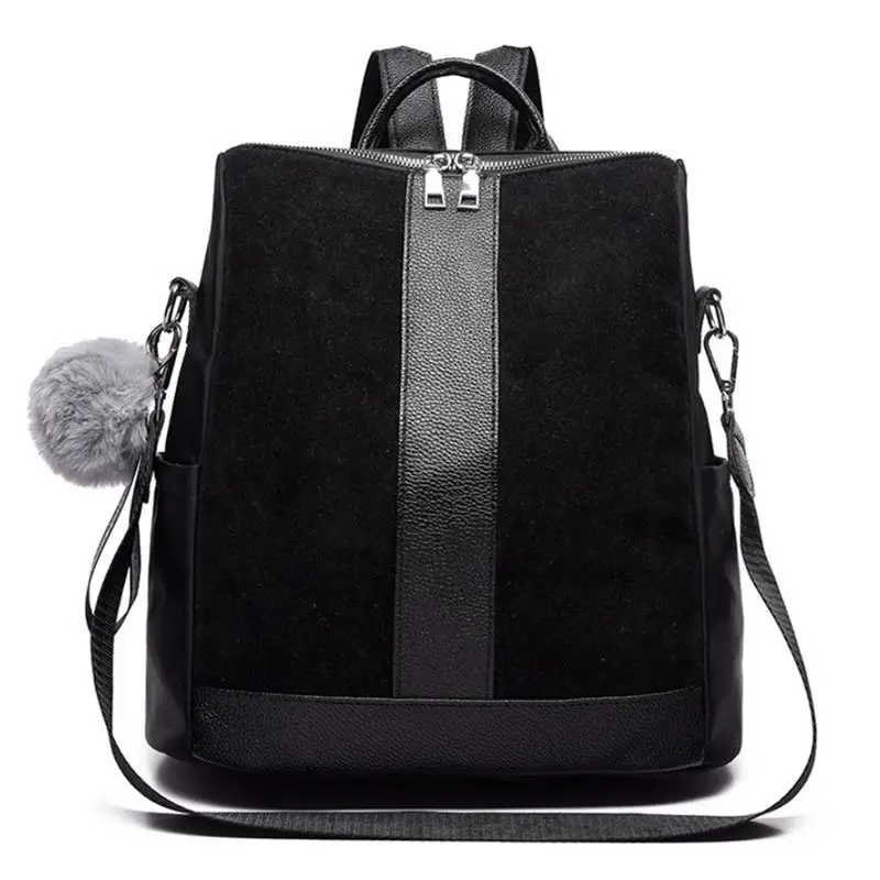 

2019 New Oxford cloth Anti-Thief Women Backpack Large Capacity Hair Ball School Bag Backpacks For Teenager Girls Travel Bags