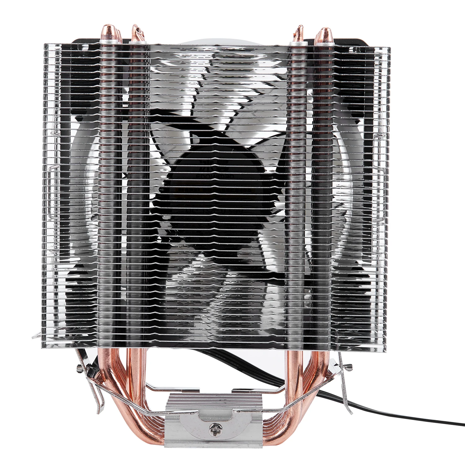 Кулер SNOWMAN для процессора 4 контакта 6 тепловых трубок с RGB светодиодами 12 см LGA775 1151