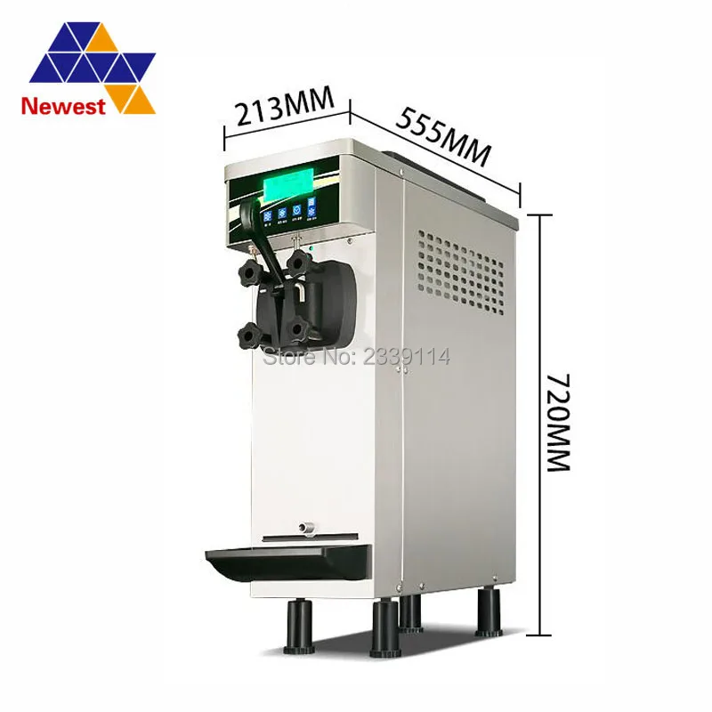 

1 flavor Mini small 10L/H desk type counter soft ice cream making machine, ice cream maker