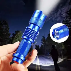 Q5 светодиодный фонарик-ручка факел 10000 LM регулируемый фокус Фонари синий