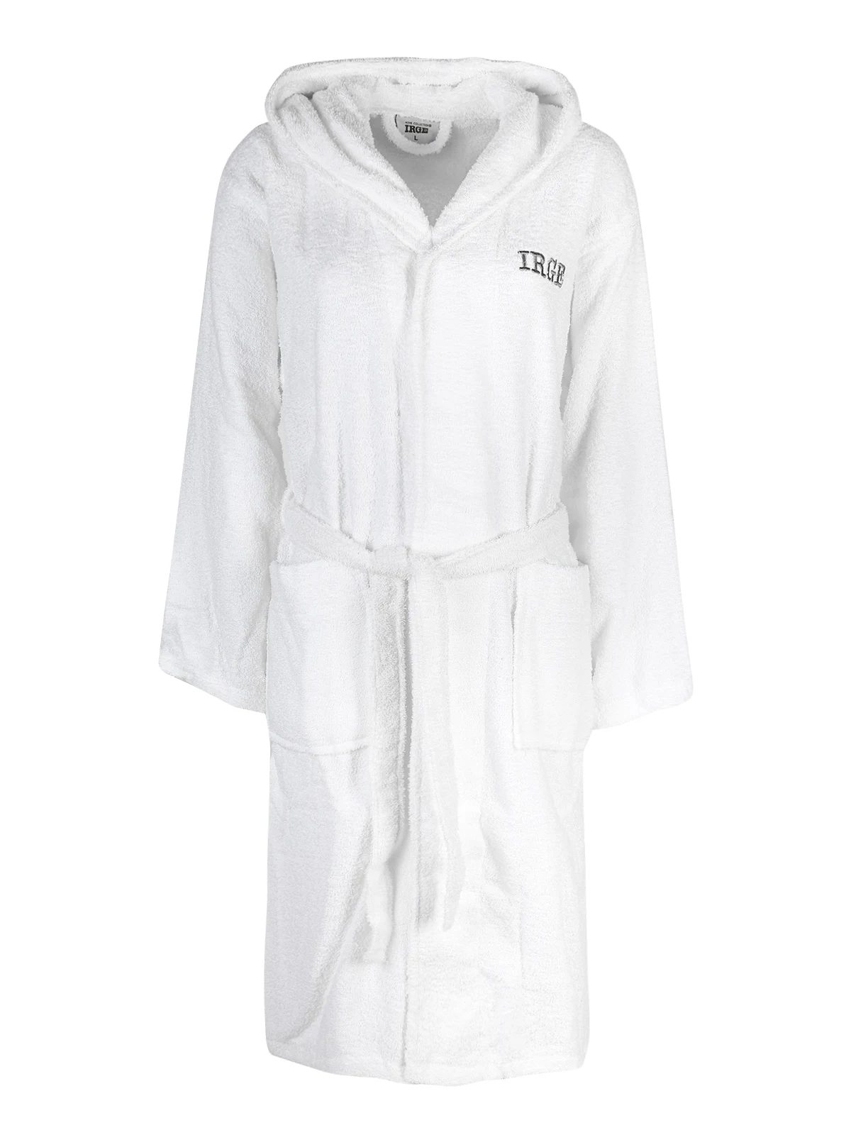 Hooded bathrobe Whitein Robes from Underwear & Sleepwears on