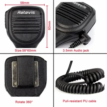 

Retevis Rainproof 2-Pin Shoulder Remote Speaker Mic-rophone PTT For Motorola Radio PMR446 PR400 Mag One BPR40 A8 EP450 AU1200