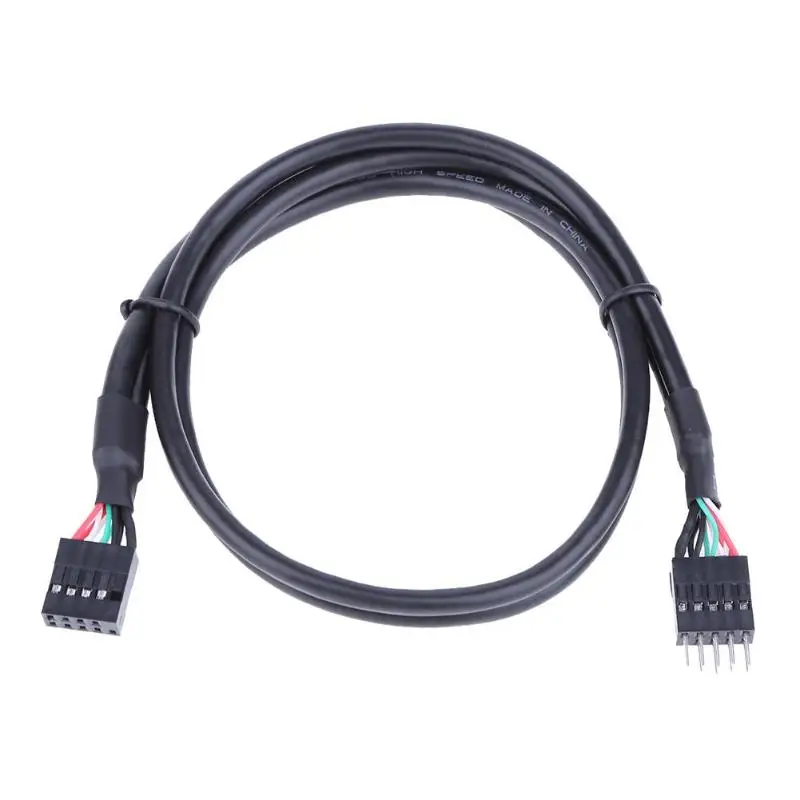 50 см/19 68 ''USB 2 0 9 контактный разъем для Женский адаптер кабель удлинитель USB2.0 9Pin