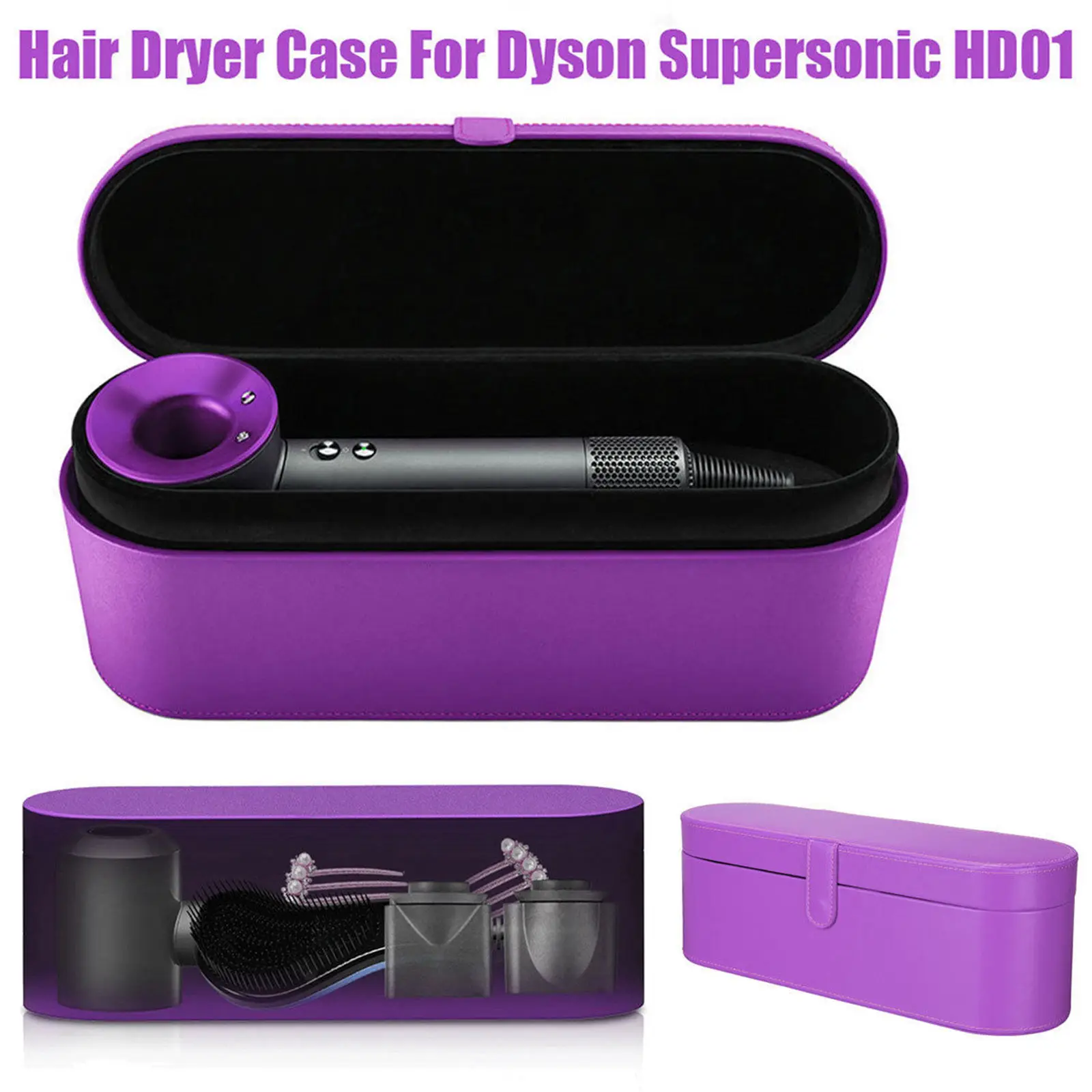 Фен для волос чехол кожаный органайзер Dyson Supersonic новинка | Дом и сад