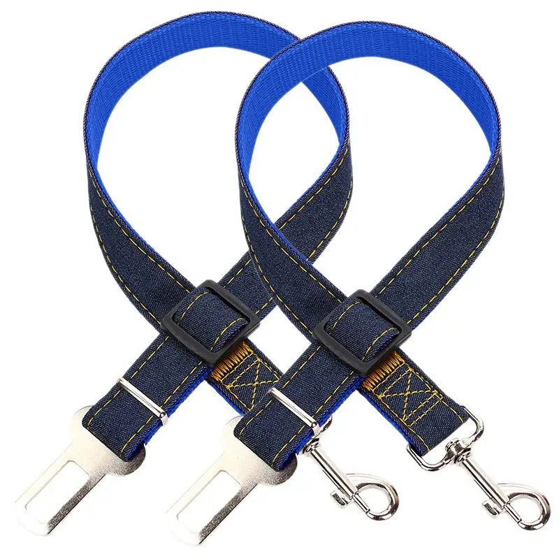 

Dog Seat Belt, 2 Pack Adjustable Pet Car Seatbelt,Dog Harness Safety Leads, Cat Vehicle Traveling Leash, 19-27 Inch Adjust