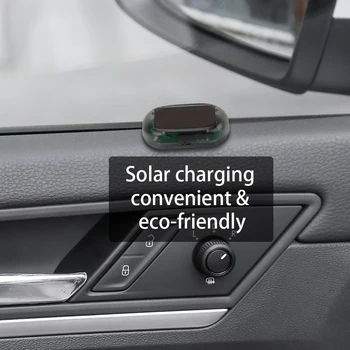 

Anti-Theft Caution Fake Alarm Lamp Flash Blinking Solar Power LED Light Fake Security System Signal Warning Lamp