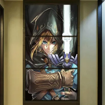 

New High Quality Canvas Print Painting 3 PanelSet The Legend of Zelda Breath of the Wild Picture Wall Art Home Decor Draw