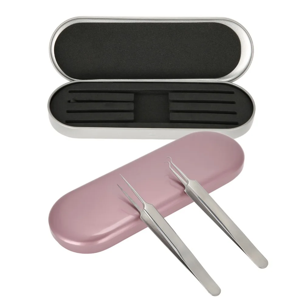 

1PC Professional Storage Box for Eyelash Extension Tweezers Organizer Case Eyelashes Eyeliner Pencil Case Organizer Makeup Tools