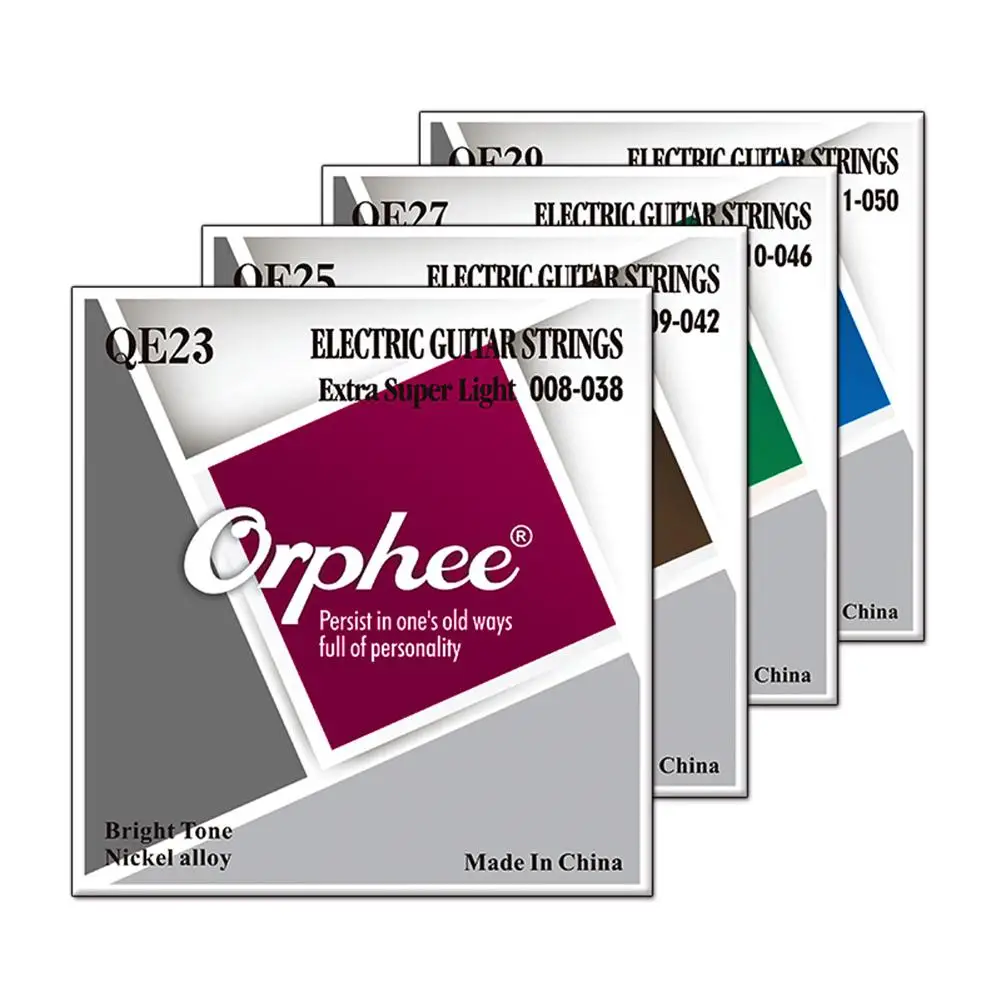 Orphee 6 шт. электрогитарные струны никелированные шестиугольные сплавы набор