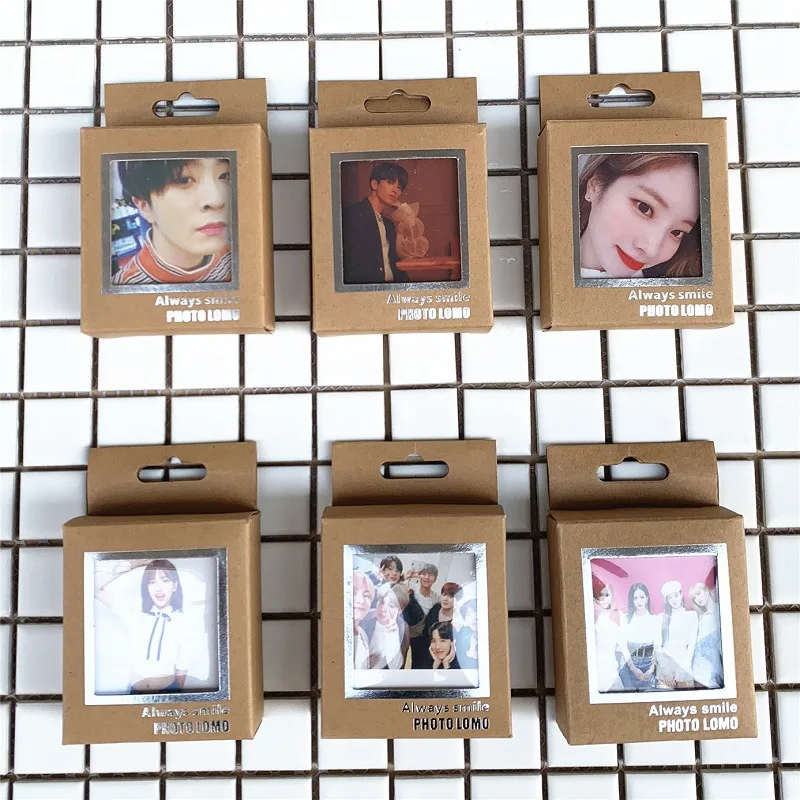 

40Pcs/set KPOP BTS Bangtan Boys Blackpink Got7 Izone Seventeen Twice Lomo Photo Card PVC Cards Self Made Card Photocard