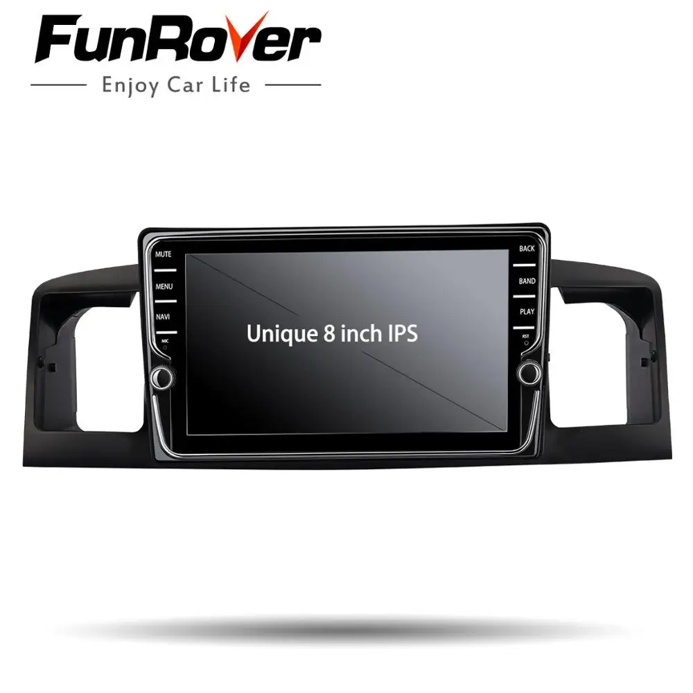 Excellent FUNROVER IPS Screen Android 8.0 car multimedia player dvd GPS auto Radio for toyota Corolla E120 e 120 BYD F3 WIFI stereo DSP 4G 4