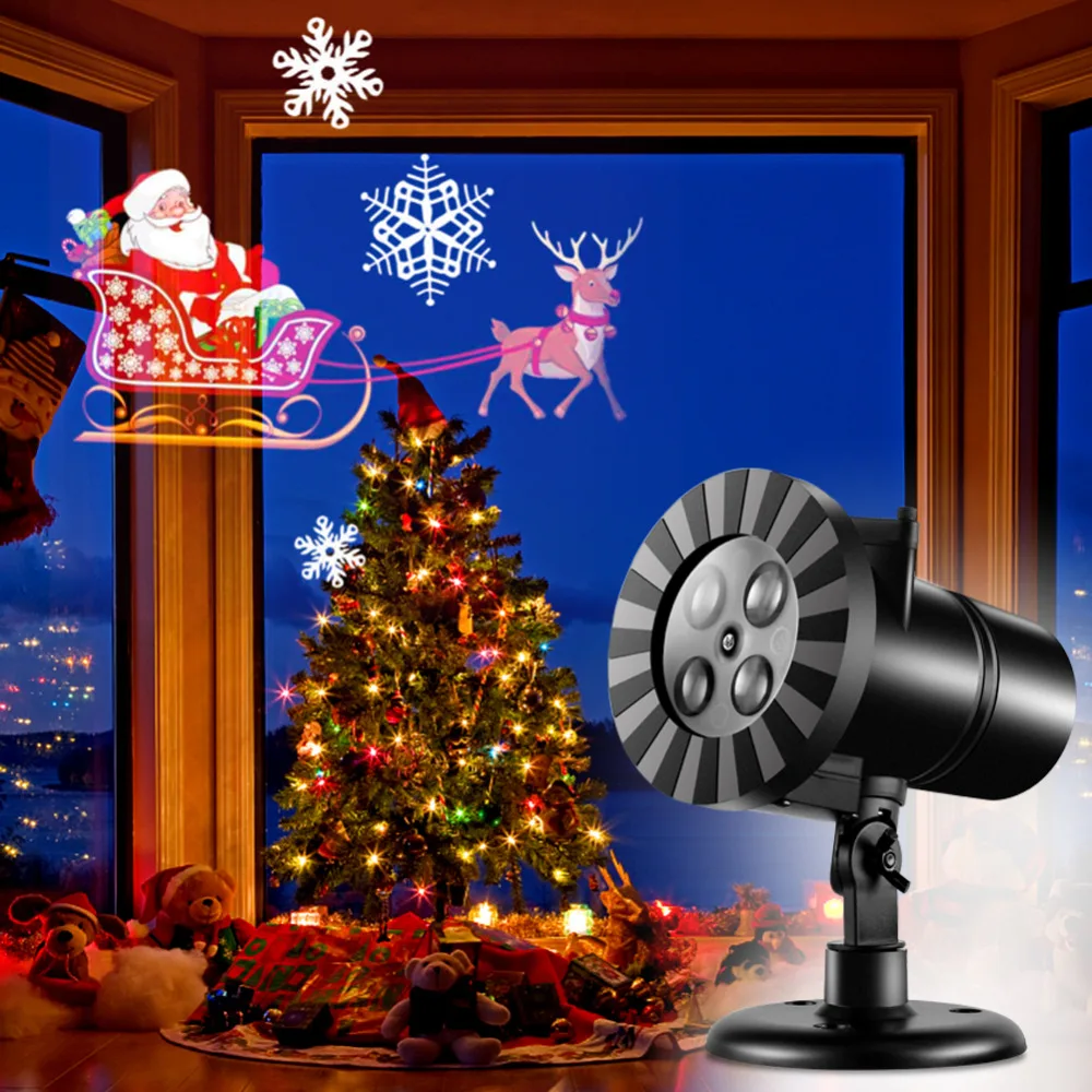 

Christmas laser Projector Lamps LED Stage Light Christmas Landscape Garden Lamp Outdoor Lighting/pattern card Waterproof snowfal