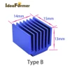 4/5/10pcs/lot 3D Printer Parts Stepper Motor Driver Heat Sinks Cooling Block Heatsink For TMC2100 LV8729 DRV8825 Drive Modules 3