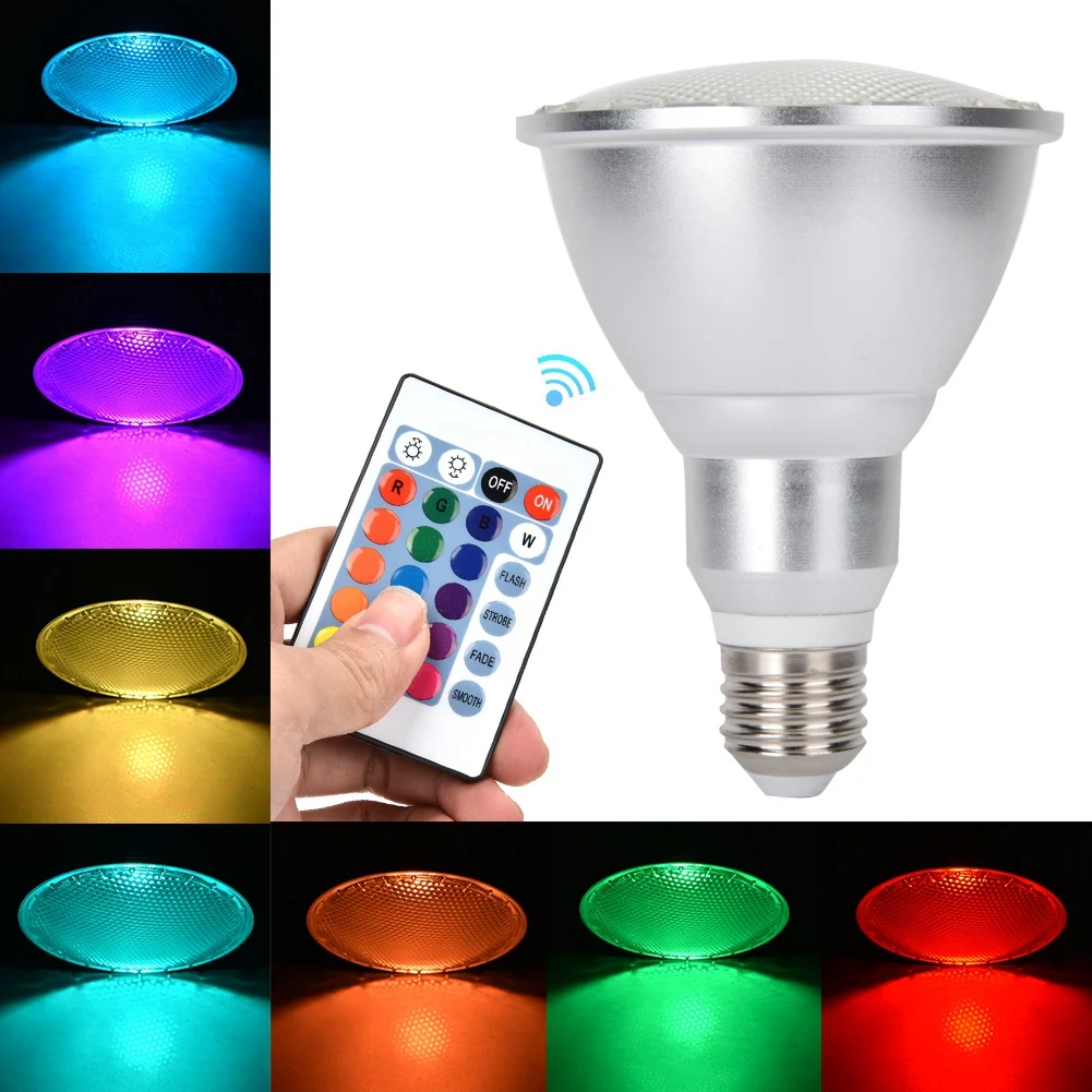 

E27 85-265V 10W LED Recessed Lamp Spotlight with Remote Control limelight