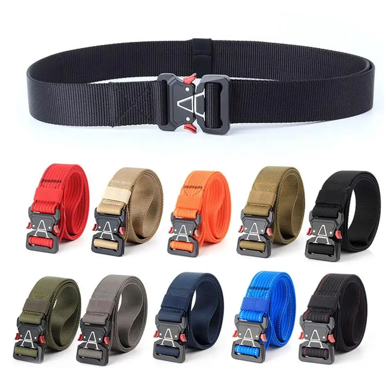 

Tactical Military Casual Nylon Canvas Belt Men Outdoor Army Practical Camouflage Waistband With Military Training Equipment