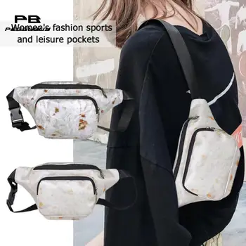 

Canvas Waist Packs Chest Bags Street Sport Women Casual Fanny Girl Fashion Phone Female Belt Bag Travelling Phone Pouch 2019 New
