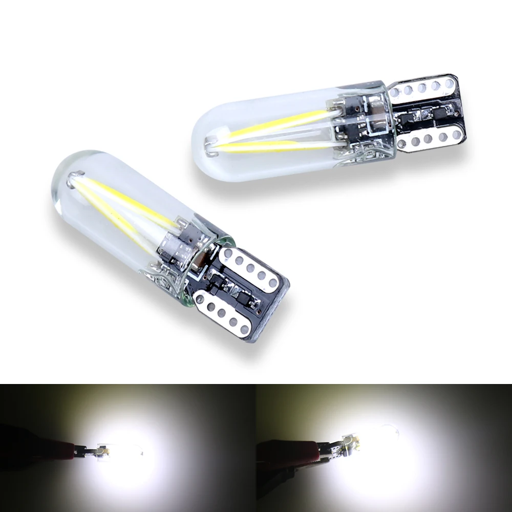 

Canbus T10 LED Silicone Bulb Reading Lights Lamp Yellow White Red Blue Side Wedge Light 12V 2.3W