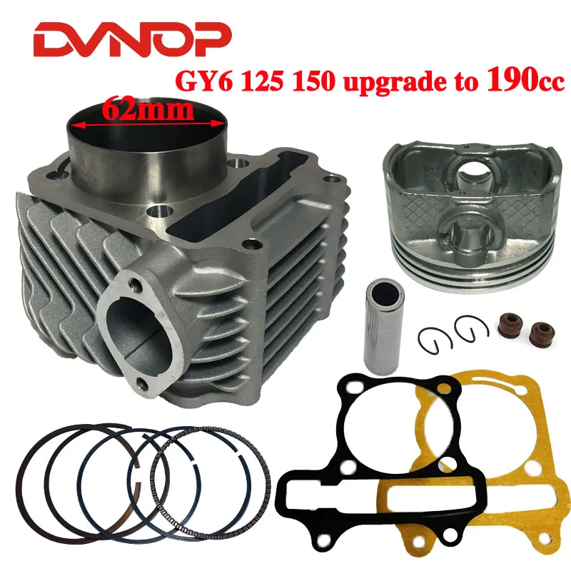 

62mm 2V big bore Cylinder Piston Ring Set for Scooter ATV QUAD 152QMI 157QMJ 1P57QMJ GY6 125 GY6 150 RINGS PISTON