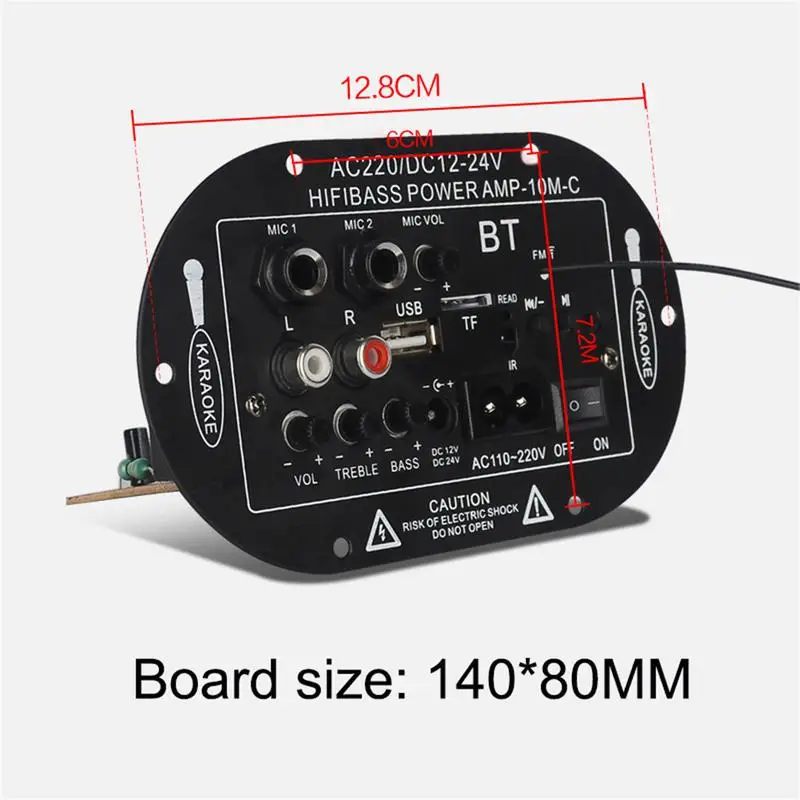 12 В 24 В 220 В три использования SF-2MIC цифровой плеер Bluetooth монофон Плата усилителя с пультом дистанционного управления Поддержка USB fm-радио