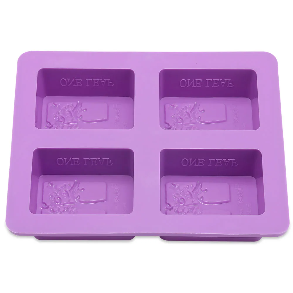 

Four Hole Soap Mold Four Hole Mold Making Tool Rectangular Silicone Tree Solid Soap Handmade Molds DIY Mold Making Tool