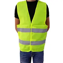 Профессиональный дышащий светоотражающий защитный жилет в полоску с высокой видимостью аварийный жилет