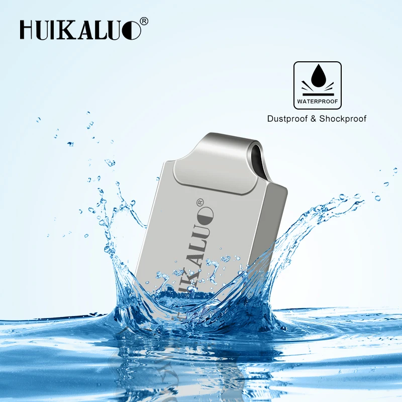 Huikaluo модный мини USB флэш накопитель 8 ГБ 16 32 64 Гб 128 металлические флешки флеш карта