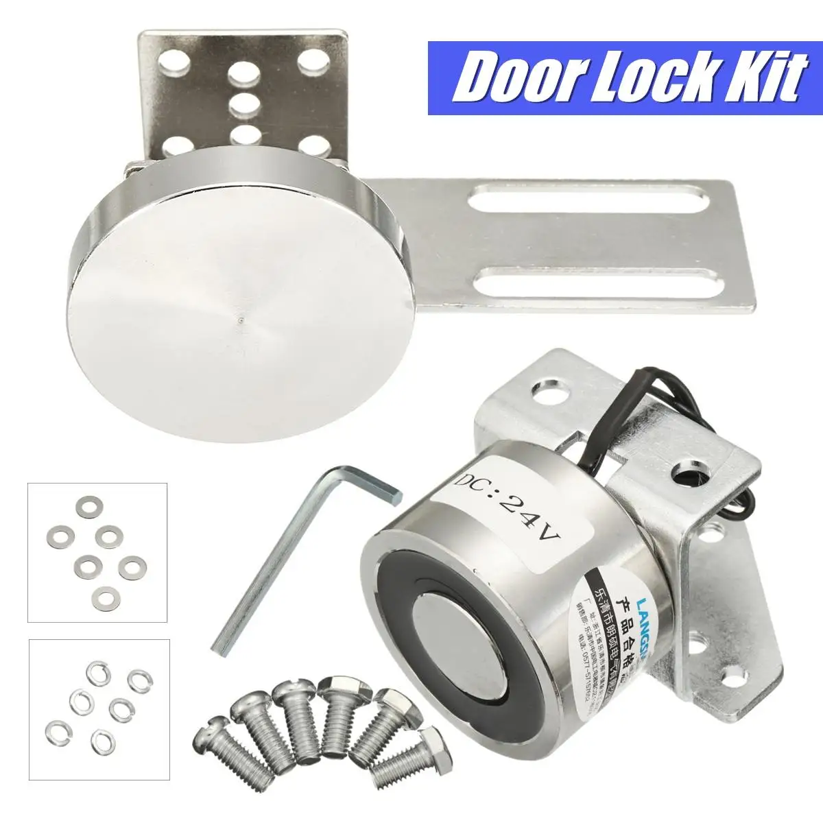 24v Electric Magnetic Screws Door Lock Gate Access Control System