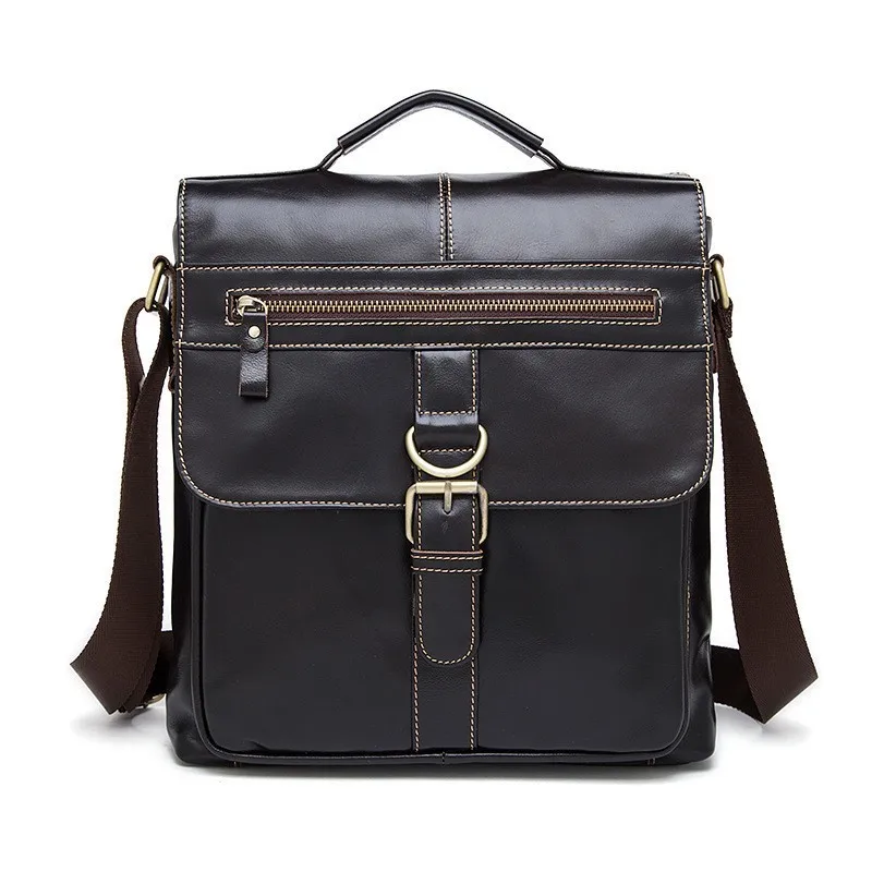 Genuine leather Men's Briefcase Tote men messenger bag travel laptop bag for men document business Leather male briefcase