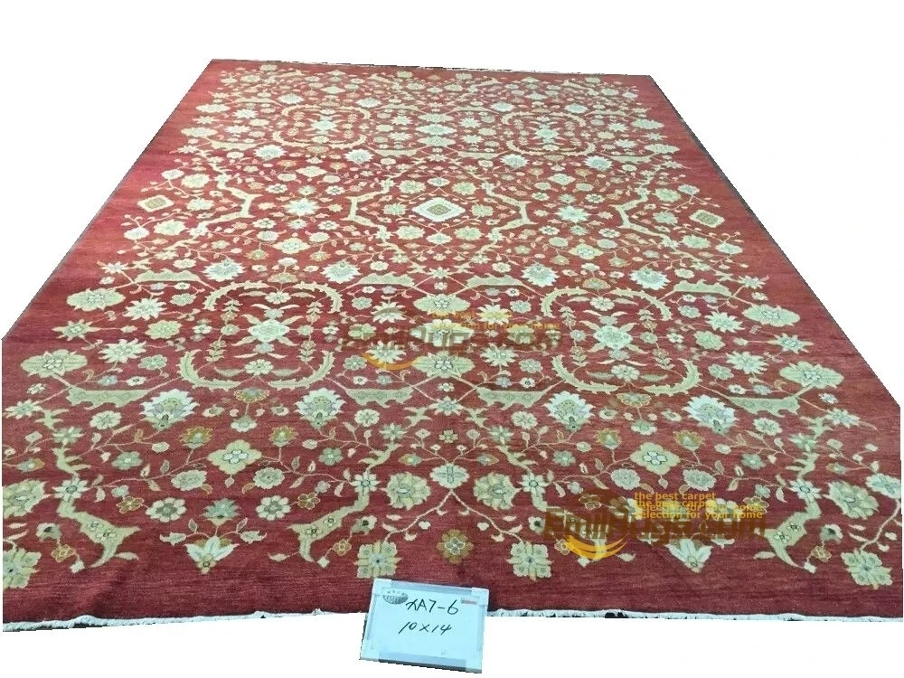 

Original single export Turkish handmade carpets OUSHAK Ozarks pure wool carpet XA7-6 10x14gc47zieyg28