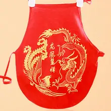 Детское нижнее белье в китайском стиле; красный фартук с карманами для живота для новорожденных; Фестивальная одежда из чистого хлопка; красное нижнее белье для малышей