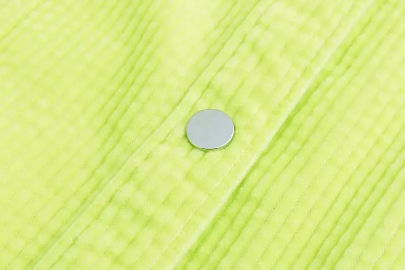 wonderful  2020 Spring Women Green Color Corduroy Jacket Loose Single Breasted Coat Fashion Button Down Tassel